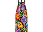 thermo bottle decorated with a black lowicz pattern