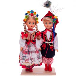 Para krakowska - lalki ubrane w krakowskie stroje ludowe | 40 cm