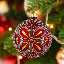 Ornament bauble - red