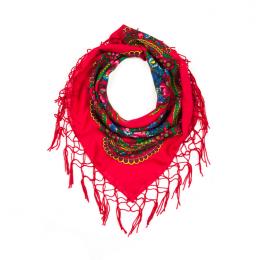 Highlander scarf 70x70 - red