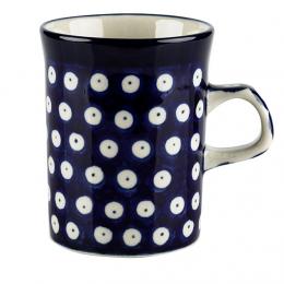 A simple mug - ceramics Bolesławiec - polka dots