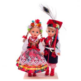 Para krakowska - lalki ubrane w krakowskie stroje ludowe | 30 cm