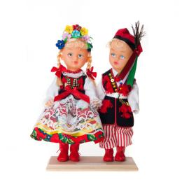 Para krakowska - lalki ubrane w krakowskie stroje ludowe | 23 cm