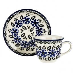 Coffee mug - ceramics Bolesławiec - Wildflowers
