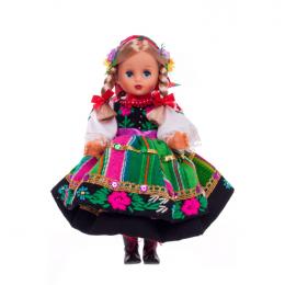 Folk doll - Lowicz regional costume | 30 cm