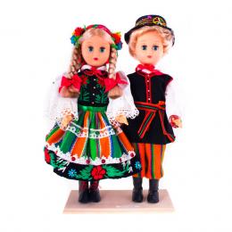 Lowicz's couple - dolls in regional costumes | 30 cm