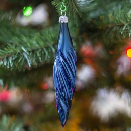 Retro Christmas ornament - blue