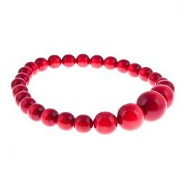 Wooden beads - red
