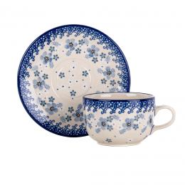 Teacup - ceramics Bolesławiec - Lace