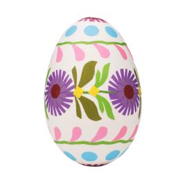 Egg with a cutout - purple flowers