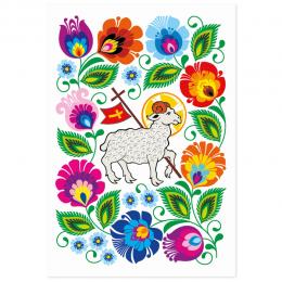 Easter card - Easter - Ram - Łowicz cutout