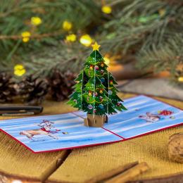 3D Christmas Card - Christmas tree