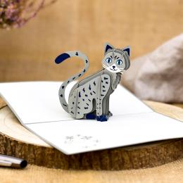 3D Greeting Card - Cat
