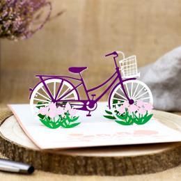 3D Greeting Card - Bike