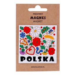 Folk magnet -Kociewie pattern - POLAND
