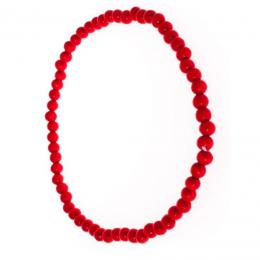 Folk wooden beads - red