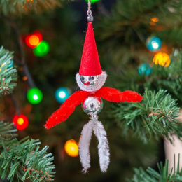 Retro Christmas tree ornament - Gnome