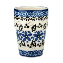 Bar mug - ceramics Bolesławiec - Wildflowers