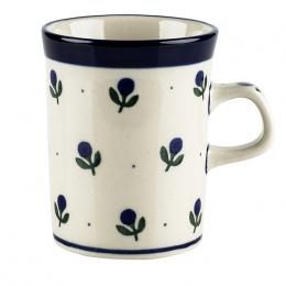 A simple mug - ceramics Bolesławiec - Blueberries