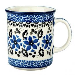 Roll up mug - ceramics Bolesławiec - Wildflowers
