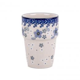 Bar mug - Bolesławiec ceramics - Lace