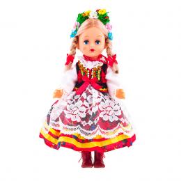 Folk doll - Krakow regional costume | 30 cm