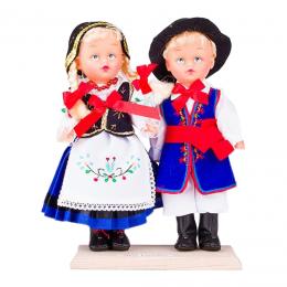 Para kaszubska - lalki ubrane w kaszubskie stroje ludowe | 23 cm
