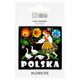 Folk magnet - geese - POLAND