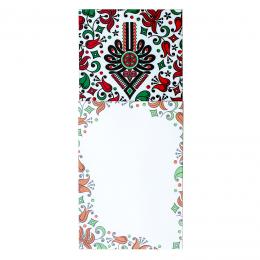 Magnetic notepad - Parzenica pattern