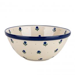 A small bowl - Bolesławiec ceramics - blueberries