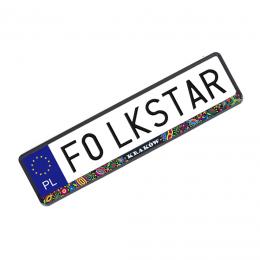 License plate overlay - Krakow pattern