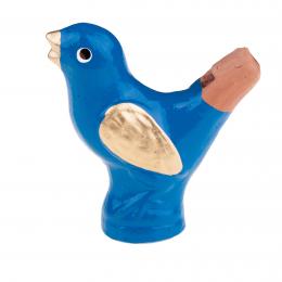 Clay water bird - blue