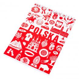 Spiral notebook A5 - Poland symbols