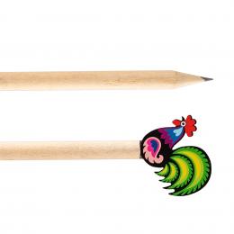 Wooden pencil - Łowicz Rooster