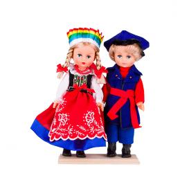 Para kujawska - lalki ubrane w kujawskie stroje ludowe | 30 cm