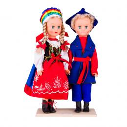 Para kujawska - lalki ubrane w kujawskie stroje ludowe | 40 cm