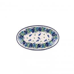 Small platter - ceramics Bolesławiec - Wreath