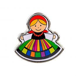 Button for clothes - Lady from Łowicz