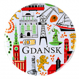 Przypinka - Gdańsk symbole