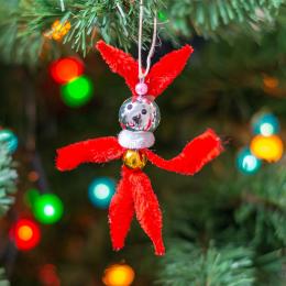 Retro Christmas tree ornament - clown