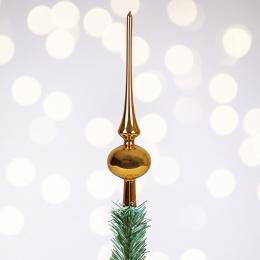 Retro Christmas tree topper - gold