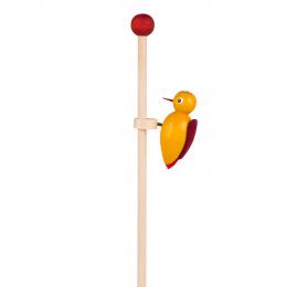 Woodpecker- knocking toy - yellow