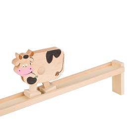 Folk ramp toy with a cow