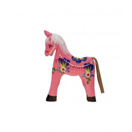 Hand carved horse - small - pink
