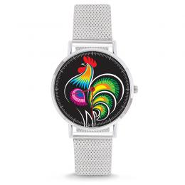 Watch - Łowicz rooster - on the bracelet
